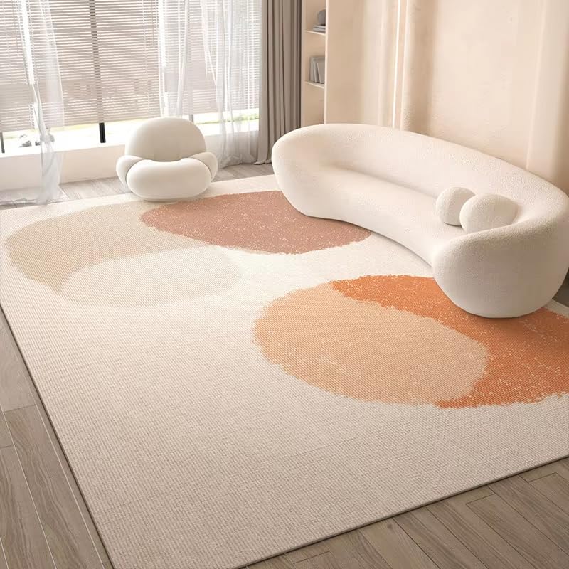 Tapis de canapé incurvé design pour salon contemporain chic