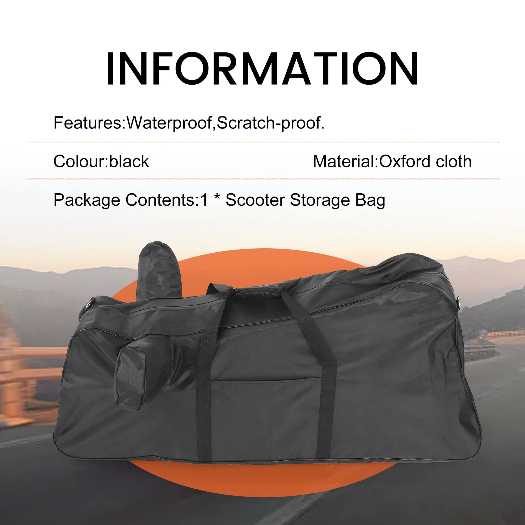 Sac de Rangement éTanche pour Sac à Main Scooter pour Max G30/G30D Scooter éLectrique Pliable PièCes de Sac de Planche à roulettes