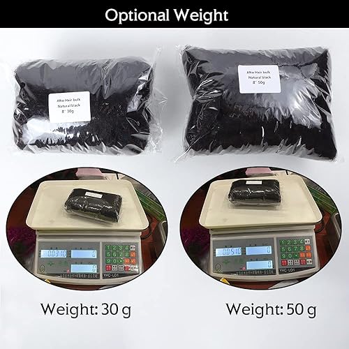 Miniatura 5 de Orientdreads Afro Kinkys - Cabello humano natural a granel, cabello trenzado para rastas, reparación de rastas, extensiones de rastas, giros,