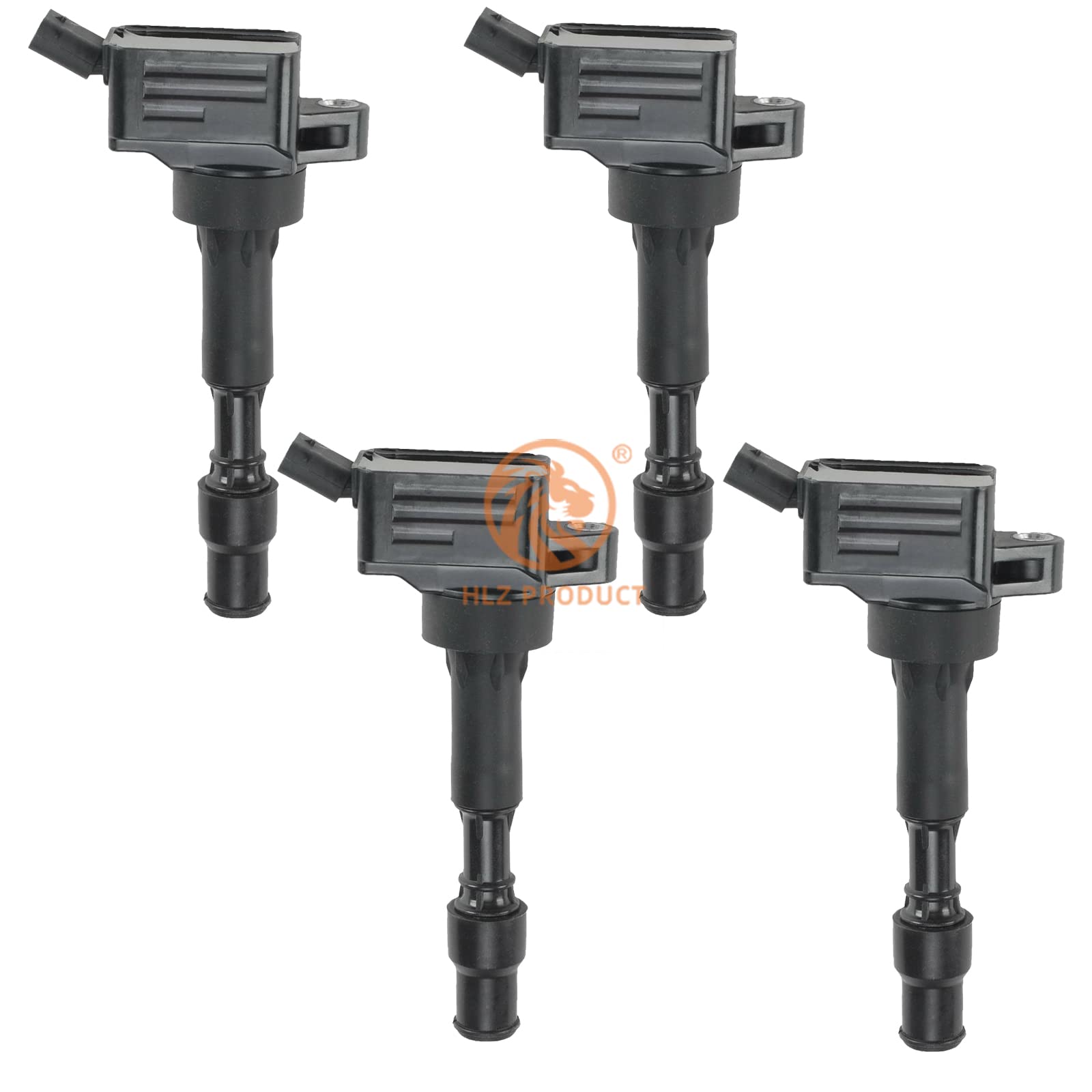 HLZ PRODUCTIgnition Coils Set Of 4 Compatible with 2016-2021 Hyundai Elantra Kona Sonata Veloster Kia Forte Optima Soul 2.0L L4 G4NG G4NE Replace 273002E601 UF-816 27300-2E601 UF-816