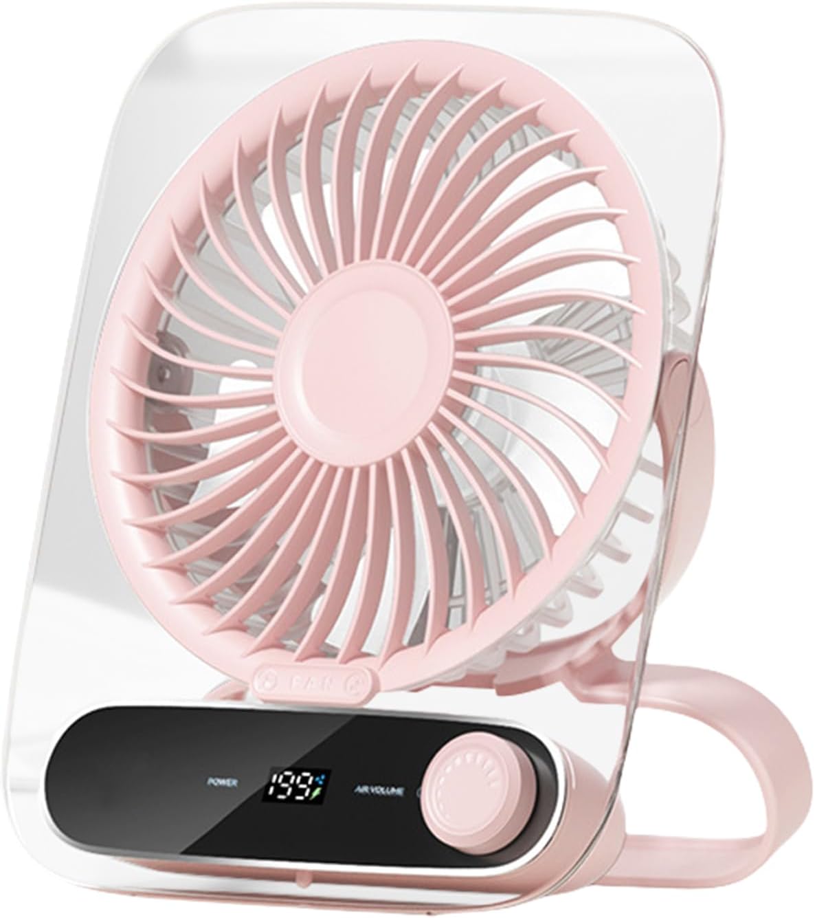 Desk Fan Quiet – Quiet Folding Personal Small Fan,Portable Wall Mount Air Cooler, Rechargeable 199 Speeds Cool Gadgets for Women Men Kids Desktop Accessories Bedroom