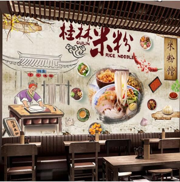 Décoration murale restaurant de nouilles papier peint snack bar 150x105