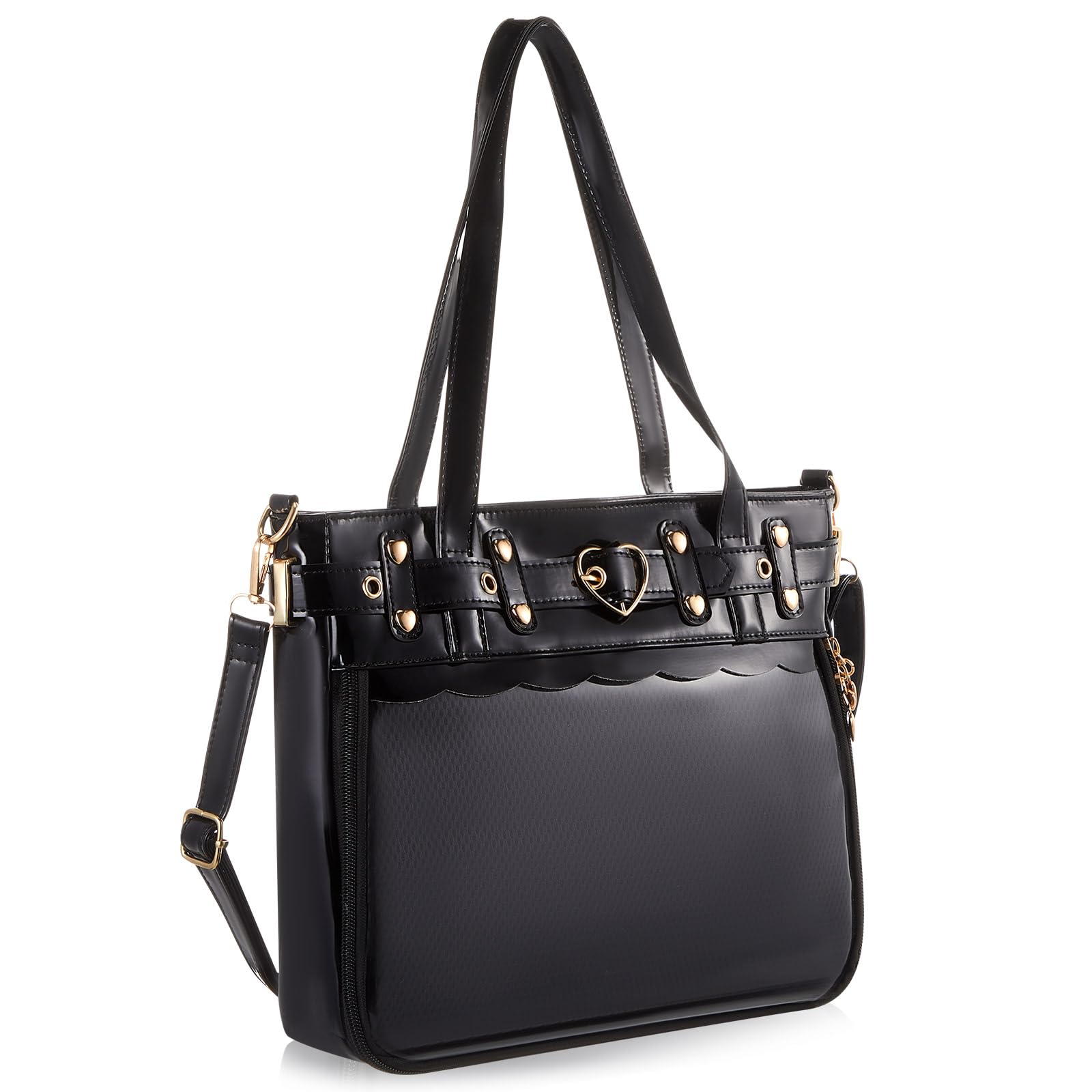 Sanwuta Ita Bag with Insert Ita Messenger Bag Crossbody Anime Pin Display for Kpop Fan Japanese Anime Pins Cosplay