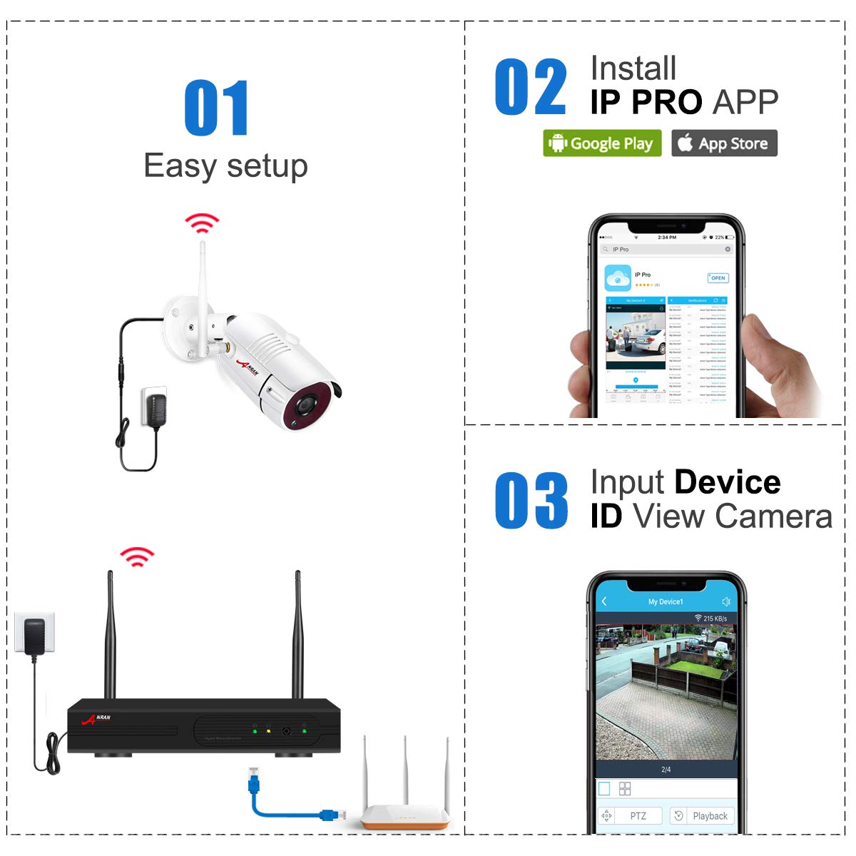 Home Outdoor Security Cameras Maisi Wireless CCTV Camera Systems