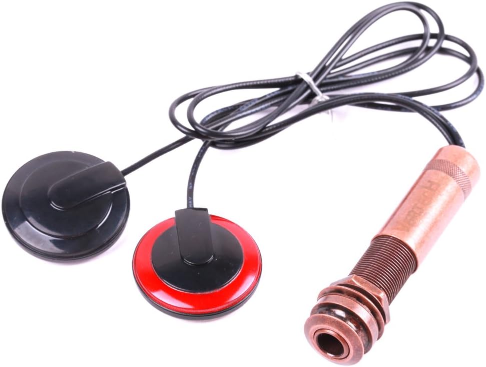Mandolin Twin Internal Dual Sensor Pickup Piezo with 1/4 inch Endpin Jack