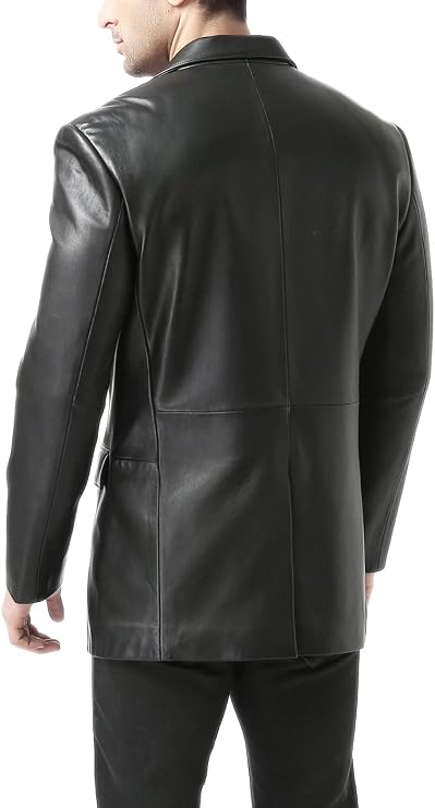 BGSD Men Richard Classic Leather Blazer Sport Coat Jacket (Also available in Big and Tall and Short)