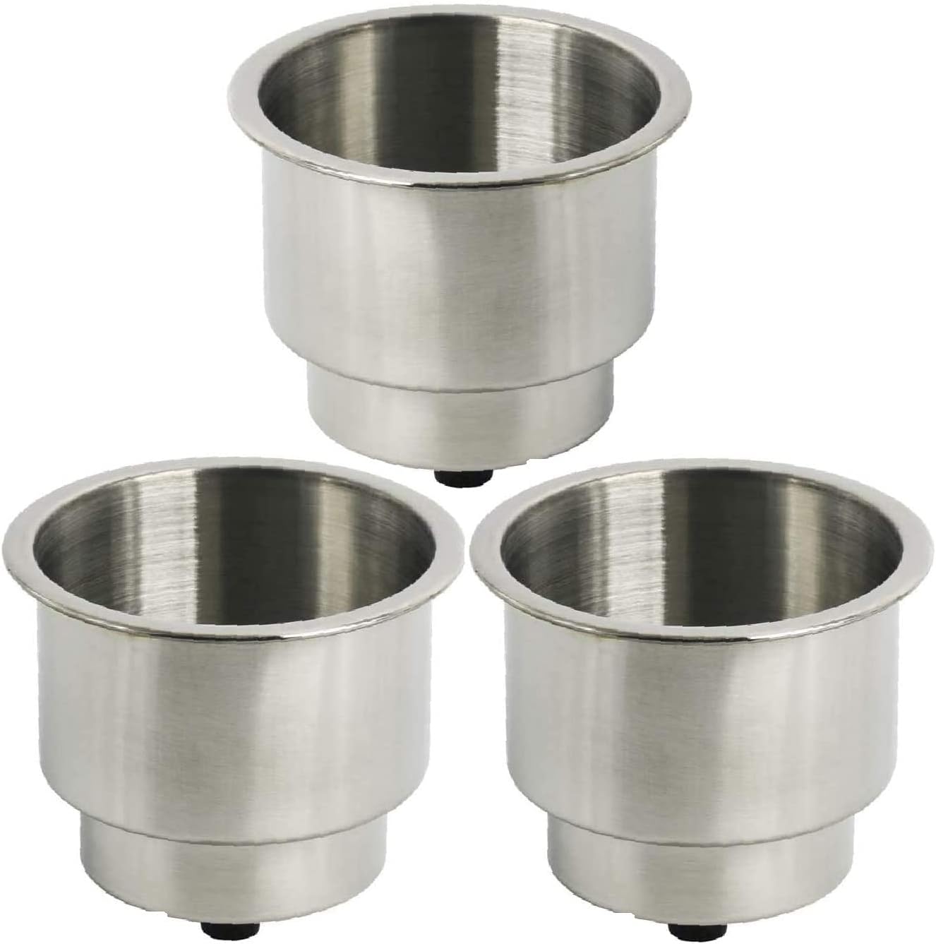 NovelBee 3pcs Stainless Steel Cup Drink Holder with Drain