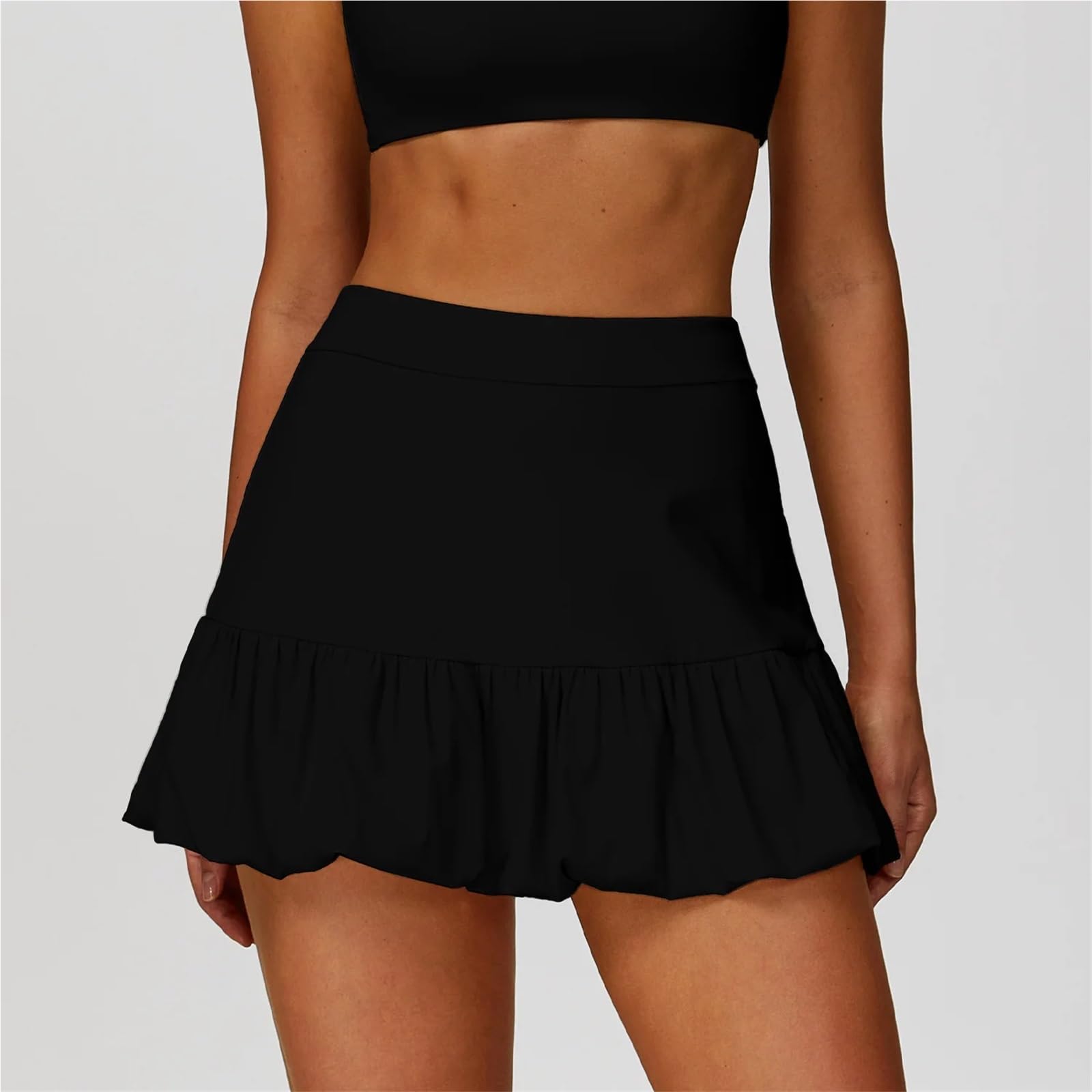 Faldas de Tenis antivuelco, Transpirables, de Secado rápido, de Dos Piezas, for Correr, de Cintura Alta, Plisadas, for Fitness, Yoga y Baile. para Correr y Hacer Ejercicio Físico