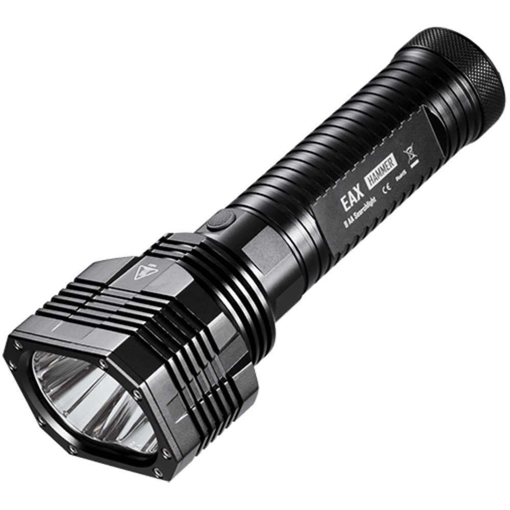 Nitecore EAX Hammer XM-L2 T6 2000 Lumens Brightest AA LED Flashlight - Use 8xAA Batteries - including a 25 Lumens Bright Keychain Light