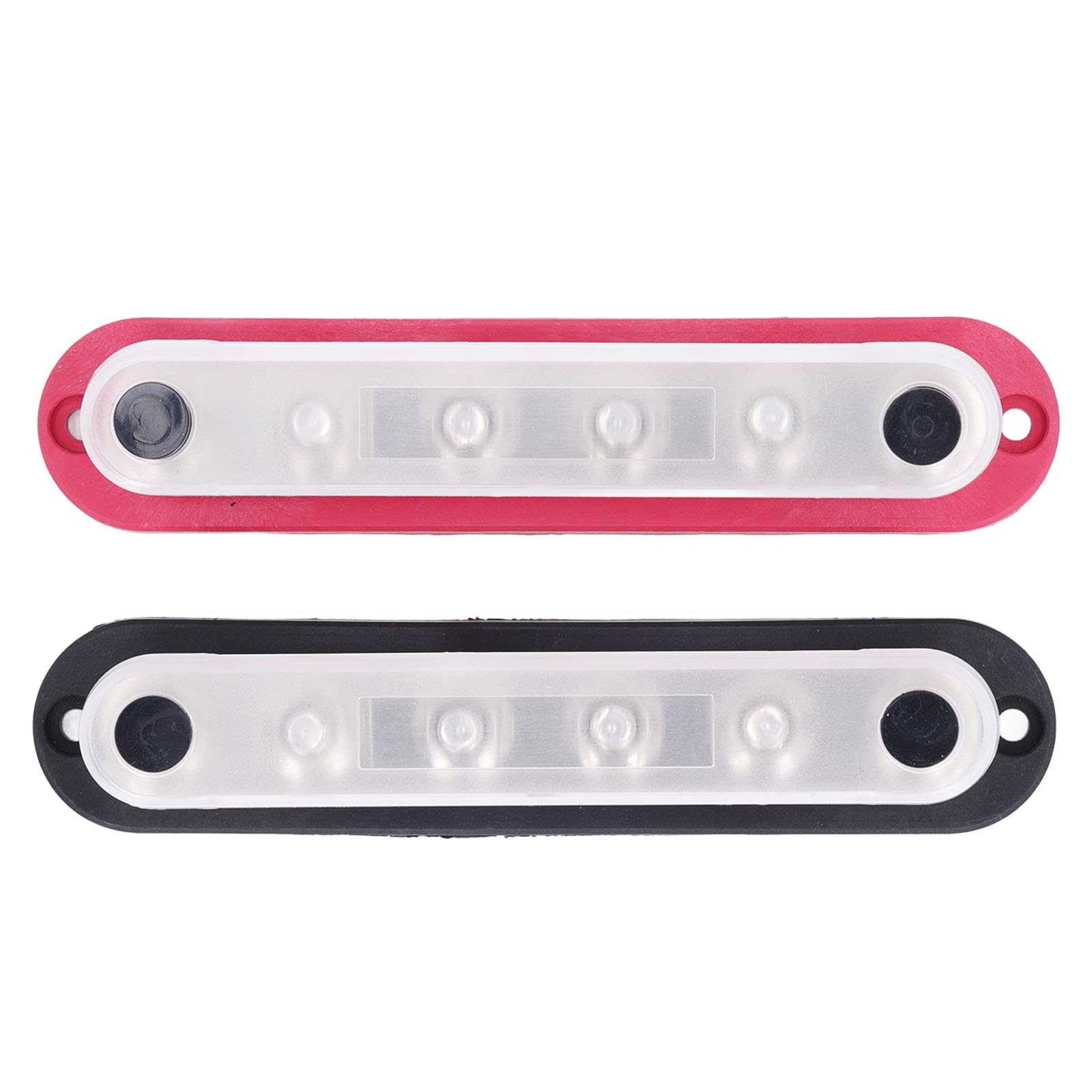 Bloc de Distribution d'énergie 300A, Barre Omnibus 12V-48V avec Couvercle, Bornier pour Bornes de Batterie, Idéal pour Voiture, Bateau, Marine