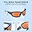 KastKing Hiwassee Polarized Sport Sunglasses for Men and Women, Matte Blackout Frame,Copper Lens