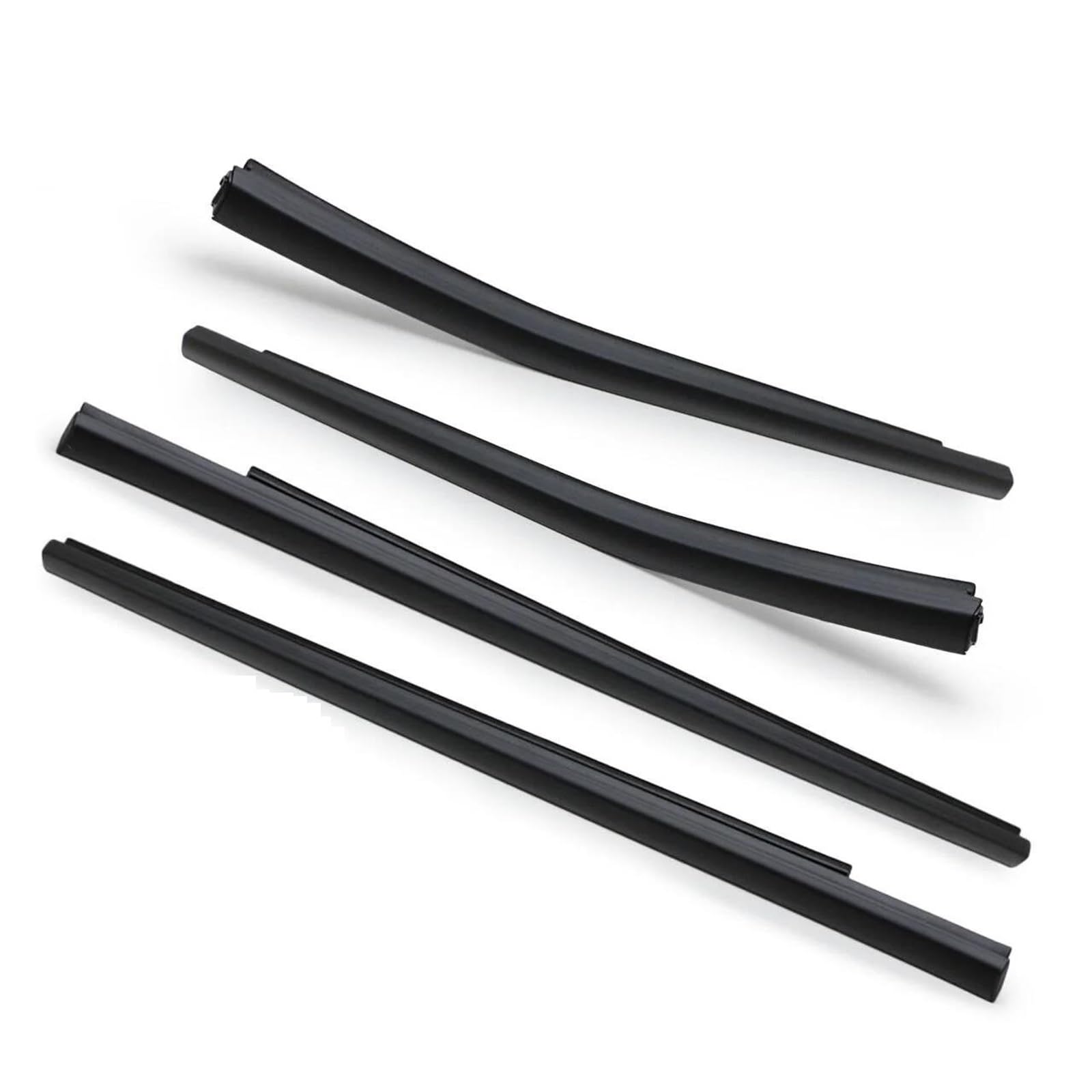 Jbpihzt One Color For For Ranger For Everest 2011-2022 4 Doors Outer Windows Weatherstrip Door Sealing Belt Moulding Trim