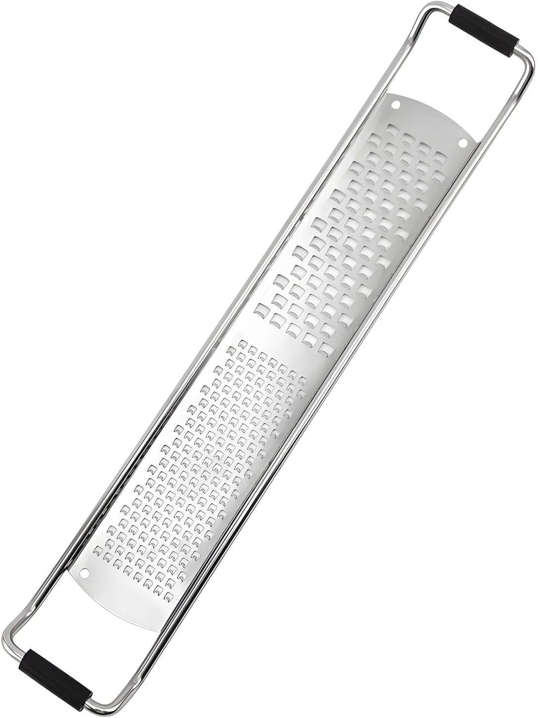 Stainless Steel Cheese Grater Bring Non-Slip Base Parmesan Cheese Grater Handheld Professional Kitchen Tools and Gadgets-Stainless Steel-Large Peeler(Large)
