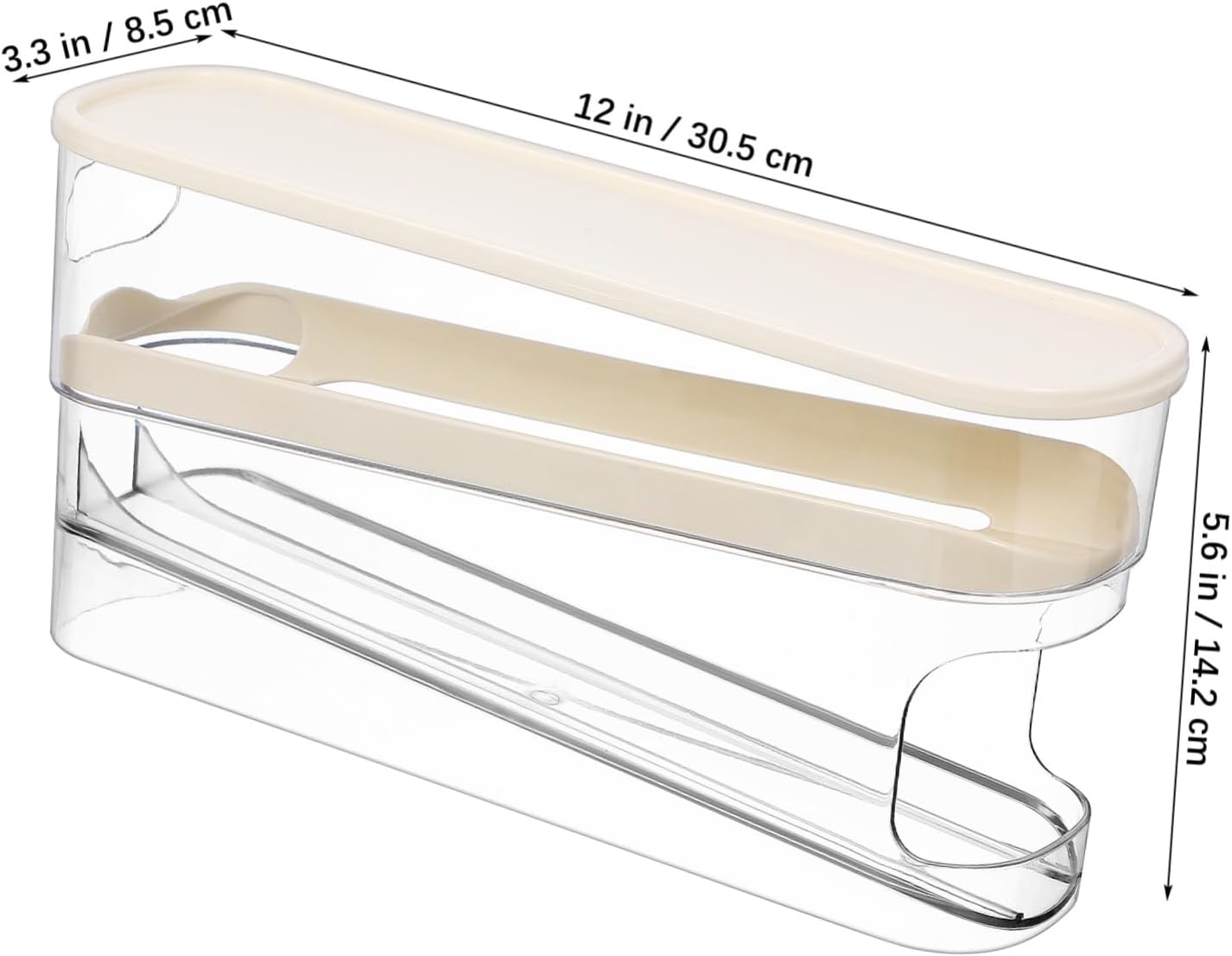 IMIKEYA Egg Holder Containers Rolling Egg Dispenser Refrigerator Storage for Home