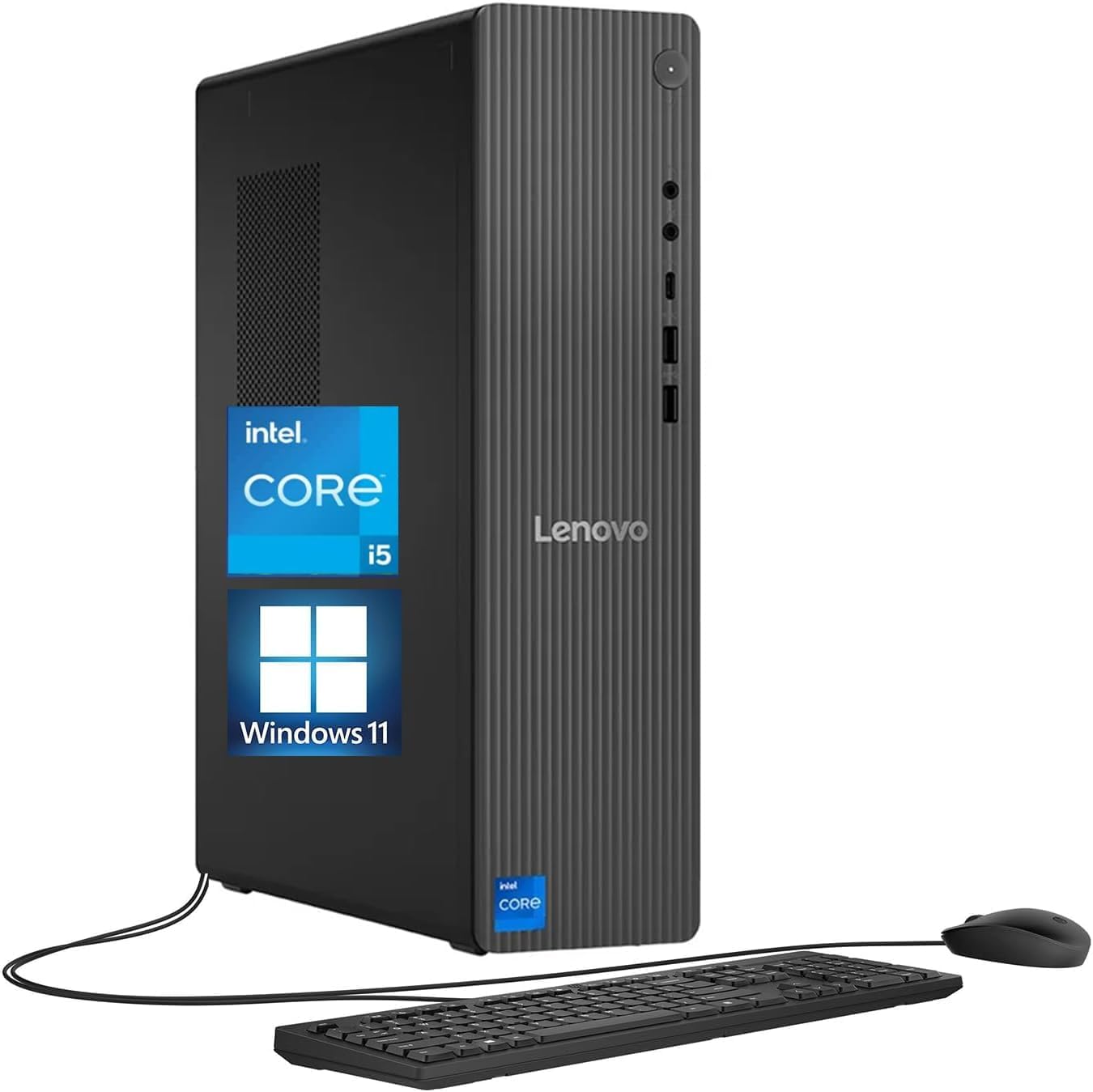 Lenovo IdeaCentre Liter Tower Desktop Computer • 20-core Intel Core i7-14700 Processor • 16GB DDR5 • 512GB SSD • Office 365 for The Web • HDMI + VGA, Wi-Fi 6 • Wired Keyboard & Mouse • Windows 11 image 4