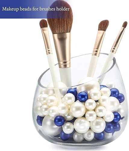 Miniatura 8 de YUXIYAN 200 perlas flotantes sin agujero y 6500 geles de agua transparentes, cuentas flotantes para jarrones, cuentas de perlas para centro de mesa,