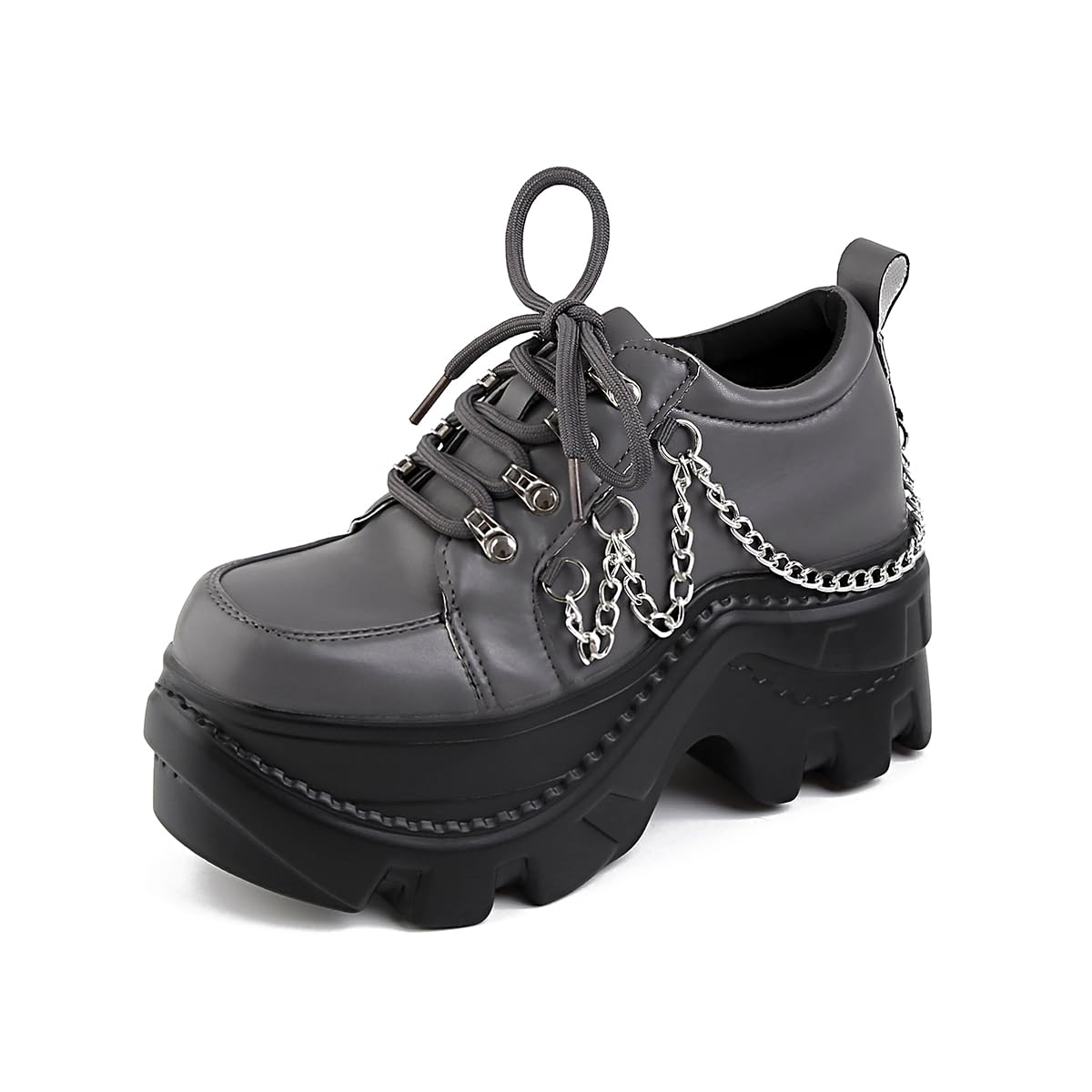 Platform Ankle boots for Women Goth Rave Boots Height Increase Walking Shoes Perfect for School Party Business Work