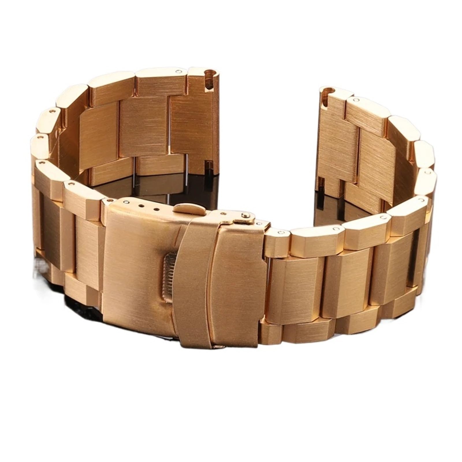 Générique NASUNJIA Bracelet De Montre En Acier Inoxydable Massif, Bleu, Noir Et Or, Compatible Avec Les Bracelets De 18 Mm, 20 Mm, 22 Mm Et 24 Mm