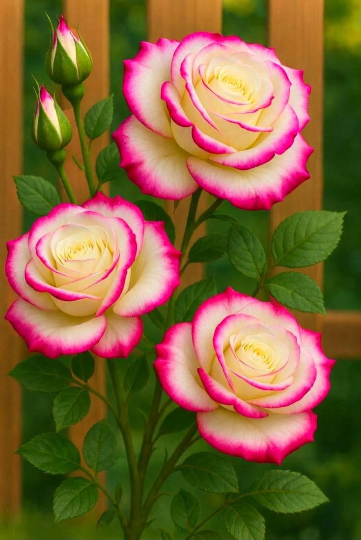 Prächtig Rosenpflanzen, Rosenrhizom, Rosa, Kältetolerant Mehrjährig, GartenverschöNerung, Pflegeleicht-5Rhizome-E
