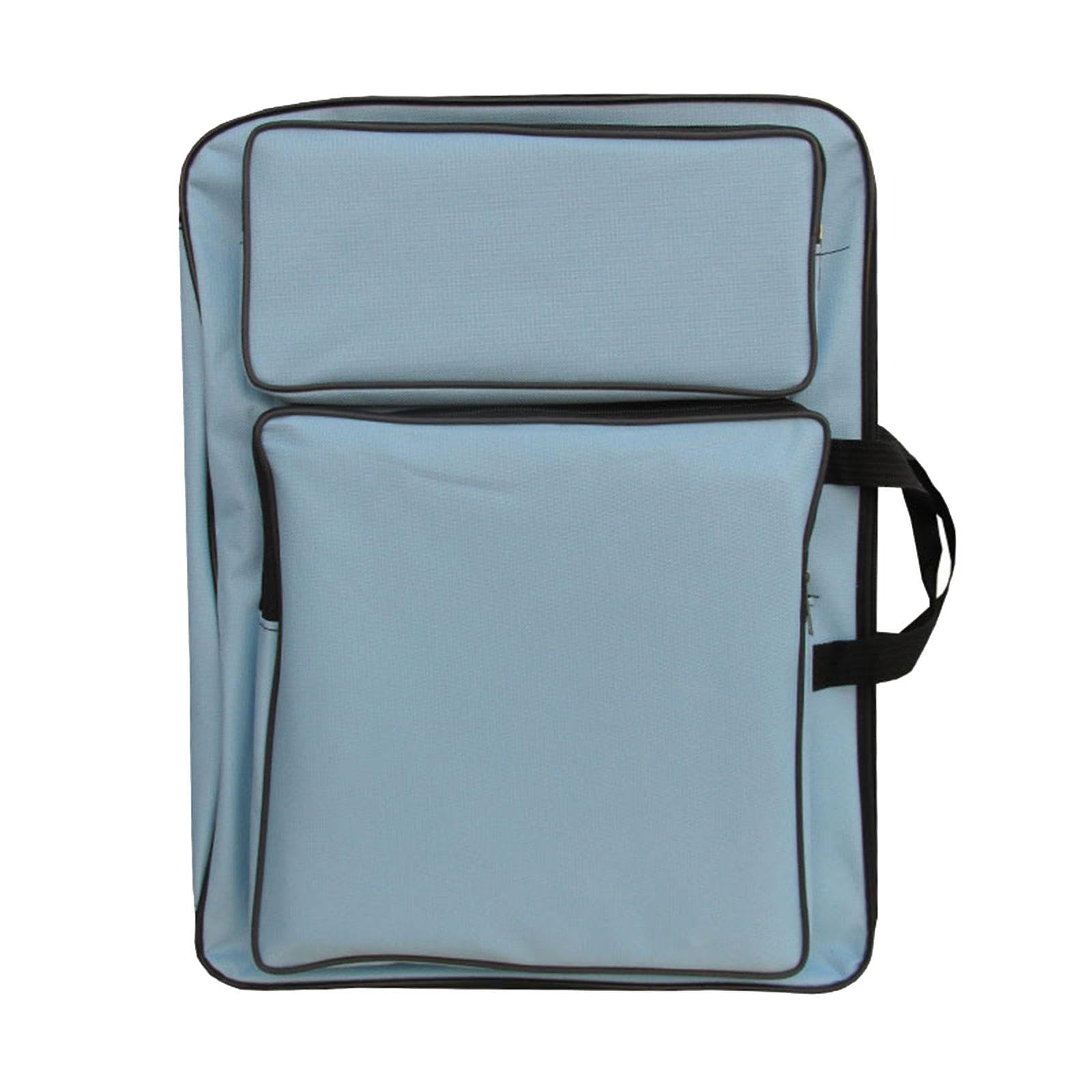 Estuche de arte para niños, bolsa de arte para dibujar, libros de bocetos, viajes, artistas, mochila, morado, 49 x 36 cm, Juego de 5 (azul claro, 49 x 36 cm), 49x36cm