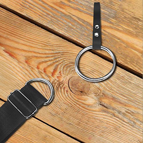 SENHAI 50 Stück Sortiert Splitter-O-Ring & 20 Stück Mehrzweck Metall D Ring zum Hardware Kunst Nähprojekte Handgemachte DIY Zubehör