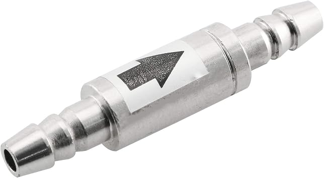 DGZZI Check Valve Stainless Steel One Way Non-Return Check Valve for Aquarium Co2 System Aquarium CO2 Diffuser