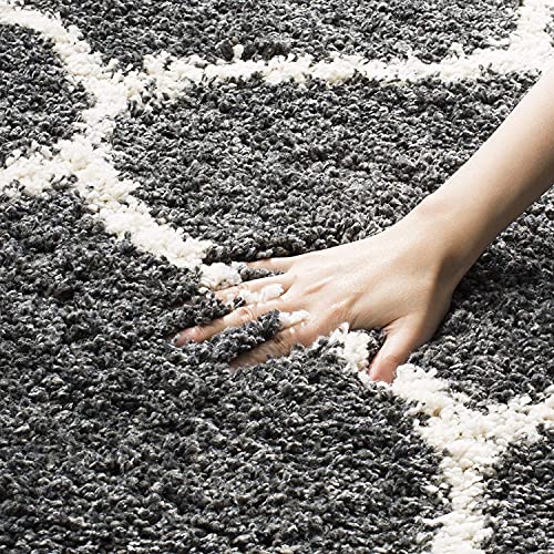 Image of F & B Rugs Luxurious Luck high Density Thick & Soft Shaggy Carpet Microfiber 2 Inch Pile Height 10 x 12 feet