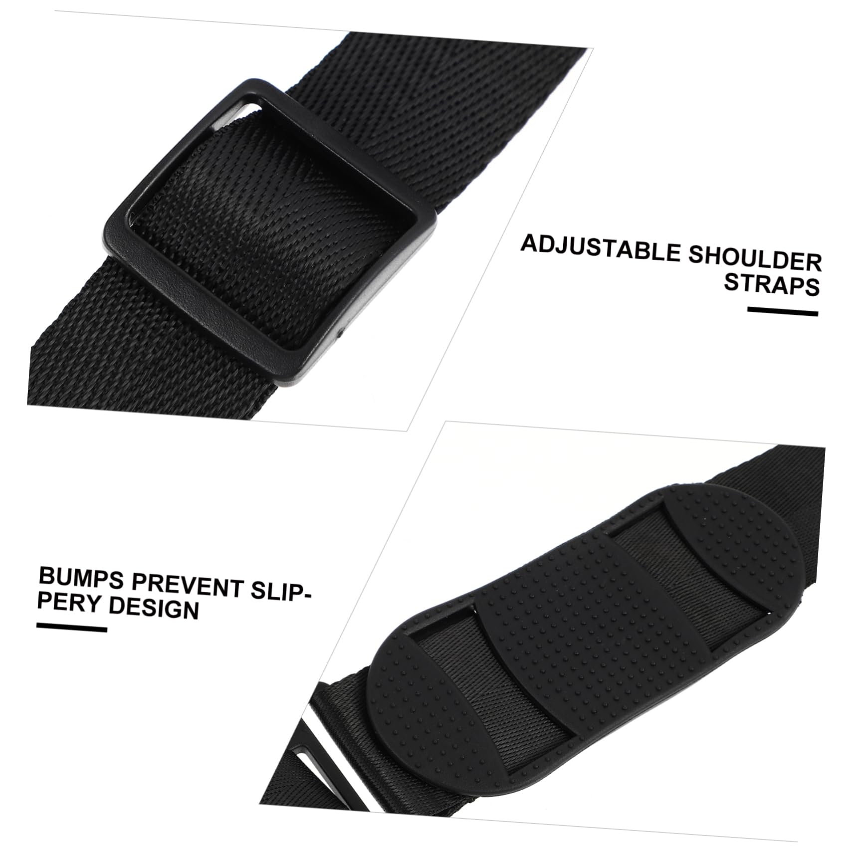 Mipcase Sangle Trottinette Accessoires De Scooter Électrique Sangles De Transport De Scooter Poignées Bandoulière pour Scooter Flotter Serrure De Scooter PP Black