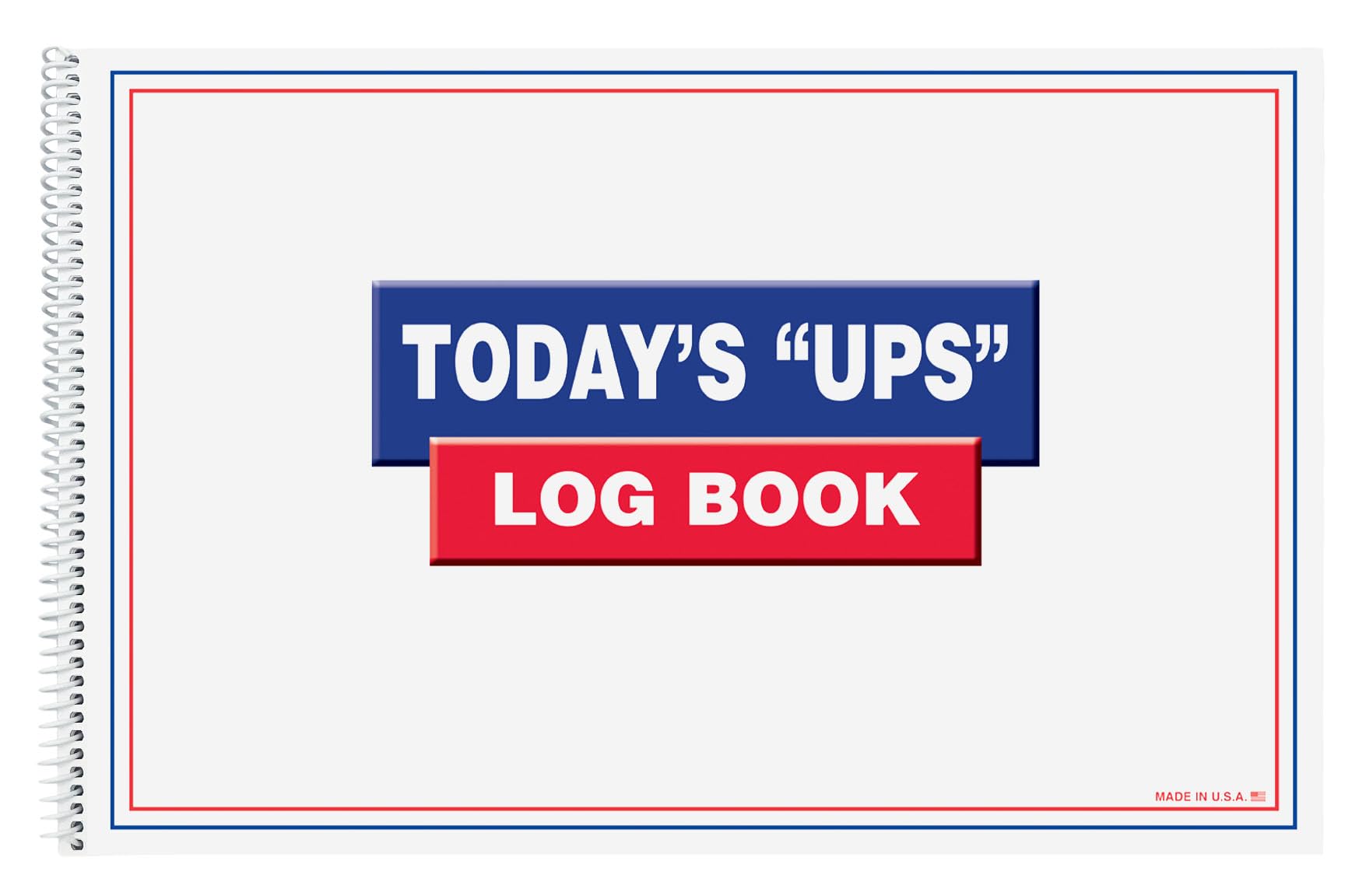 Today's Ups Log Book, Phone Log, Customer Contact Log (50 Sheets)