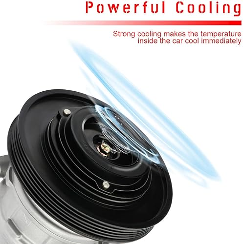 Miniatura 3 de cciyu Compresor de aire acondicionado 1990 1991 1992 1993 apto para Honda para Accord 2.2L reemplaza al compresor de CA para coche