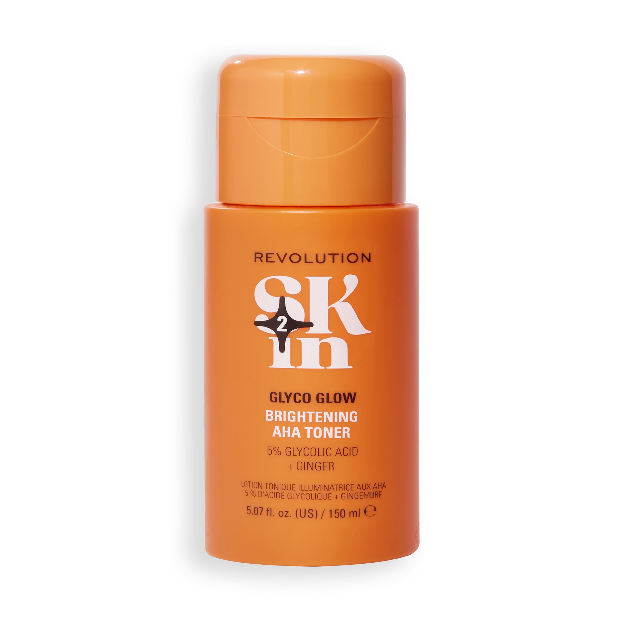 Revolution Skin, Glyco Glow 5% Glycolic Acid & Ginger Brightening AHA Toner