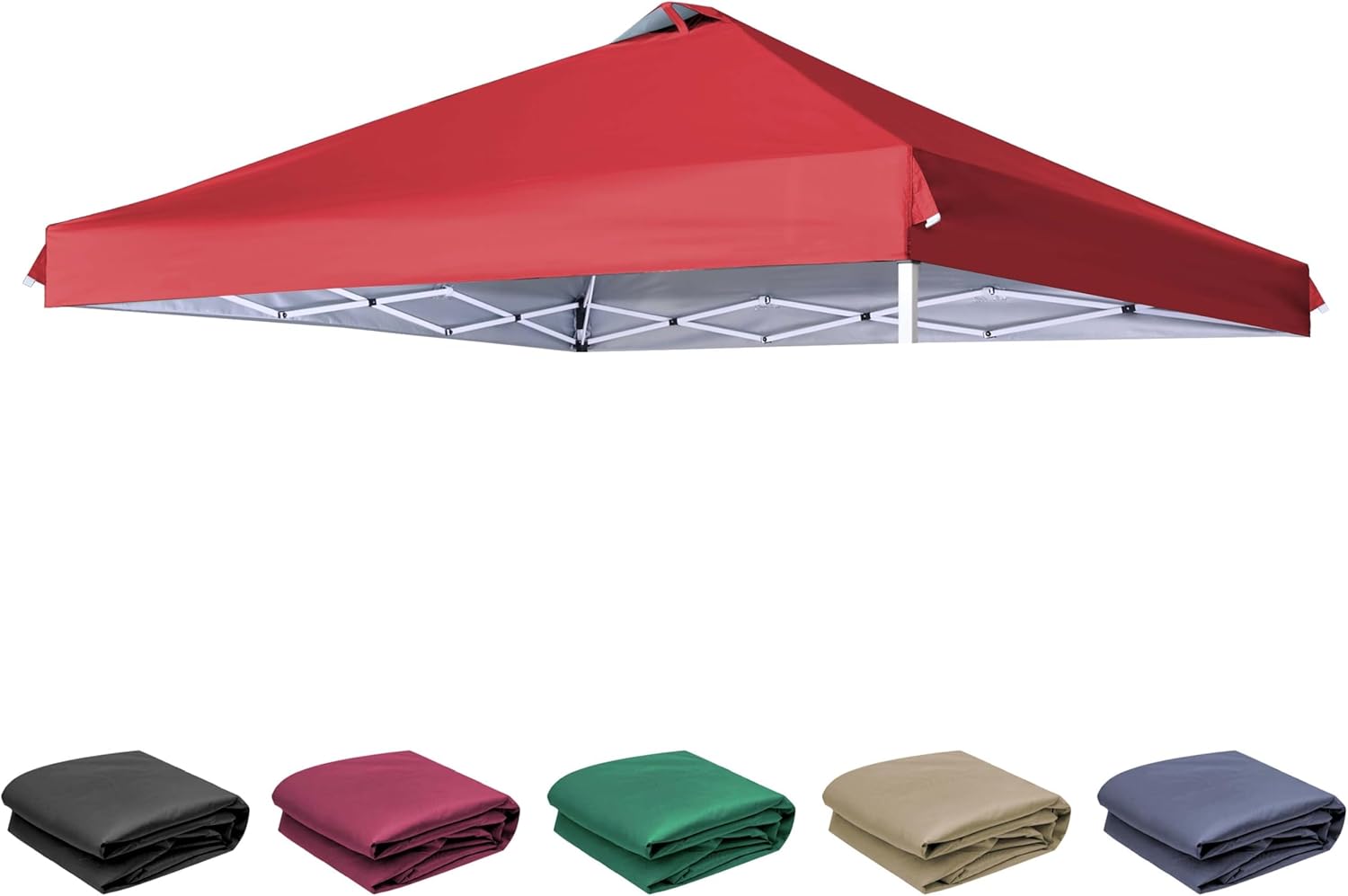 SCOCANOPY Replacement Cover Compatible with Ozark Trail 10x10 Instant Pop Up Canopy Tent, Canopy Cover ONLY,(Red)