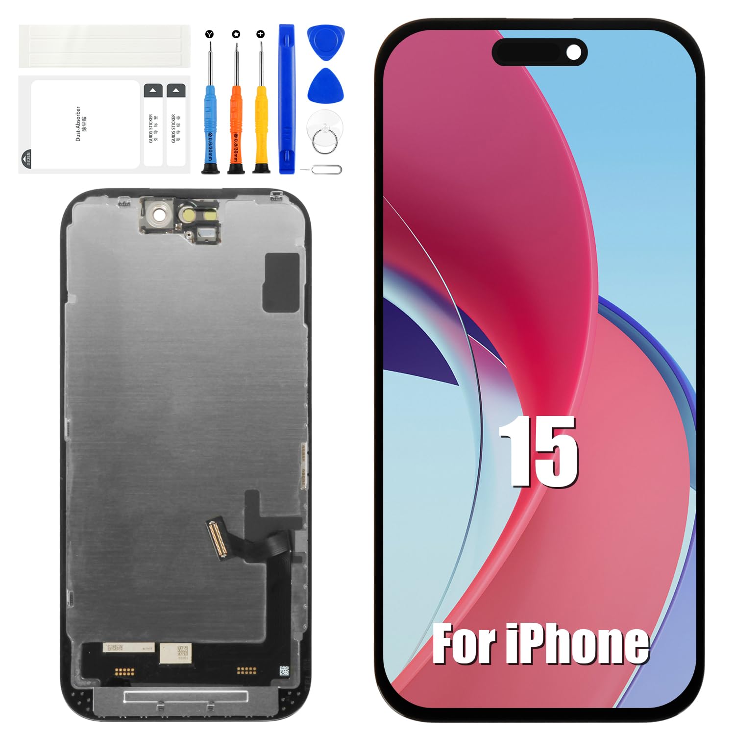 Amazon.co.jp: iPhone 15 LCD スクリーン 交換用 6.1インチ iPhone 15