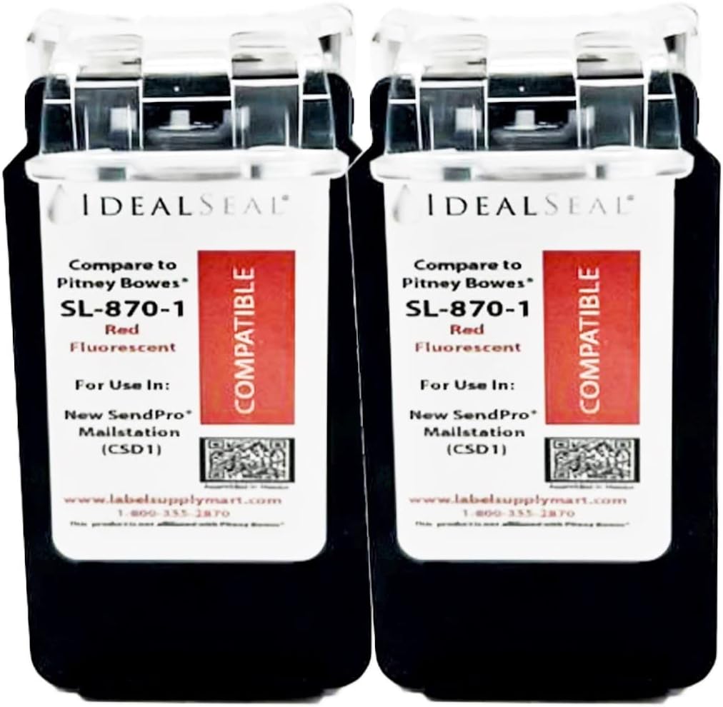 IDEALSEAL New Replacement Postage Ink for SL8701 Red Ink