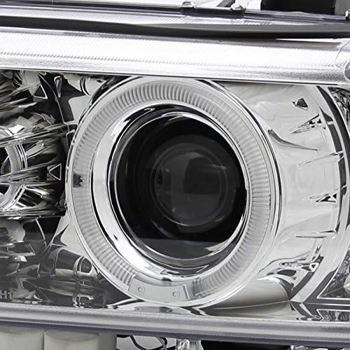 Spec-D Tuning 2LHP-E3997-TM Bmw E39 5-Series 528I 530I 540I Dual Halo Led Chrome Projector Headlights