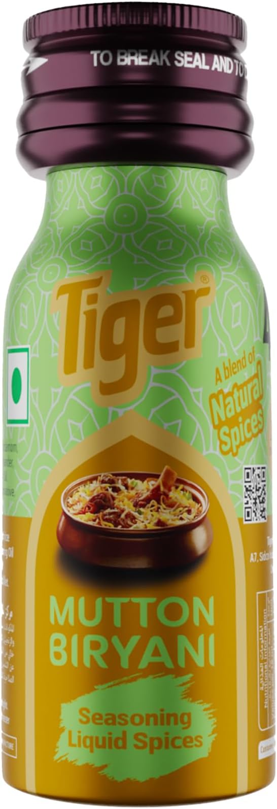 Tiger Mutton Biryani Natural Culinary Essence Seasoning Spices - 18 ML