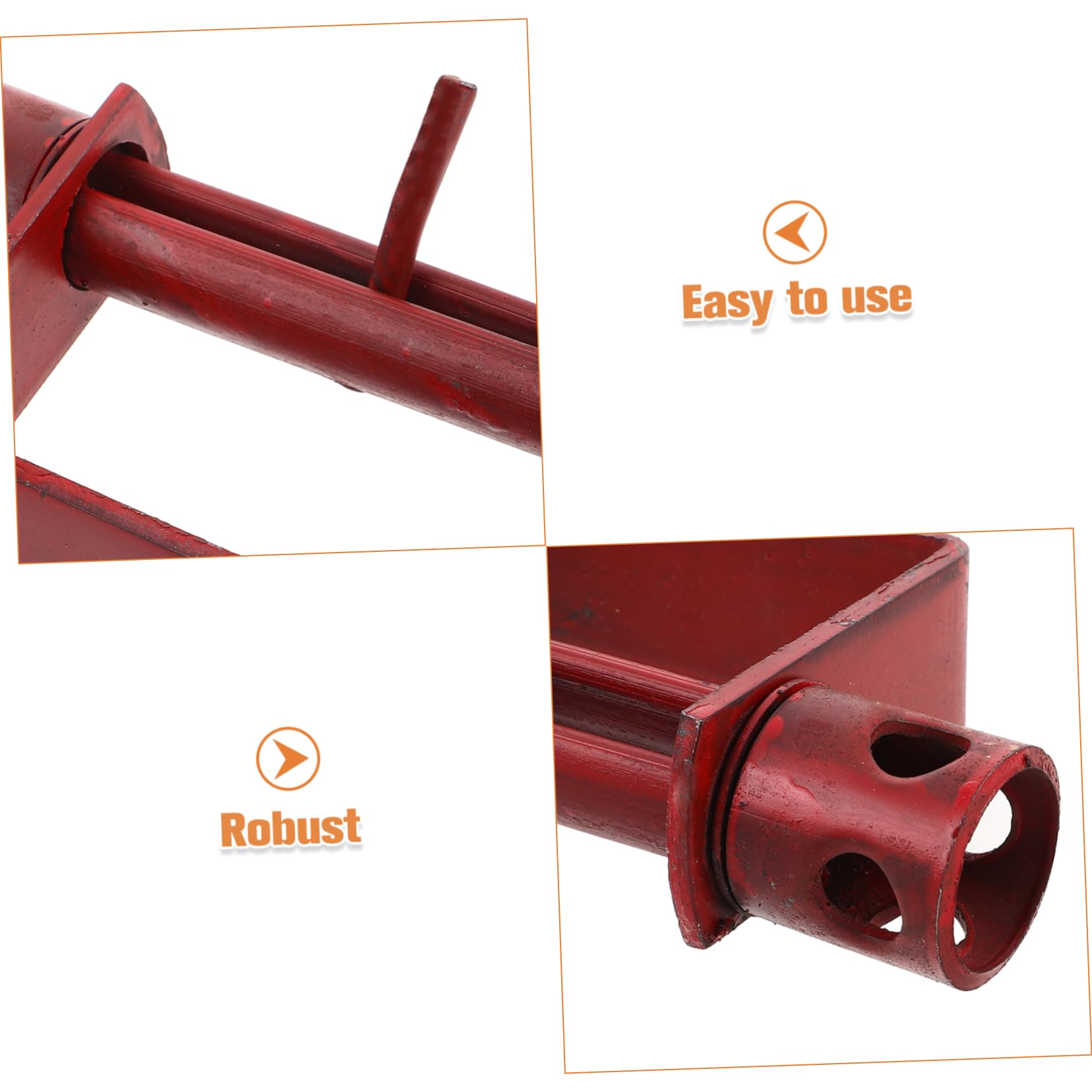 TOPPERFUN Manueller Seilspanner aus Stahl für LKW Robuster LKW Ladungsgurtspanner mit Tragbarem Design zur Sicheren Befestigung von Seilen und Kabeln in Rot