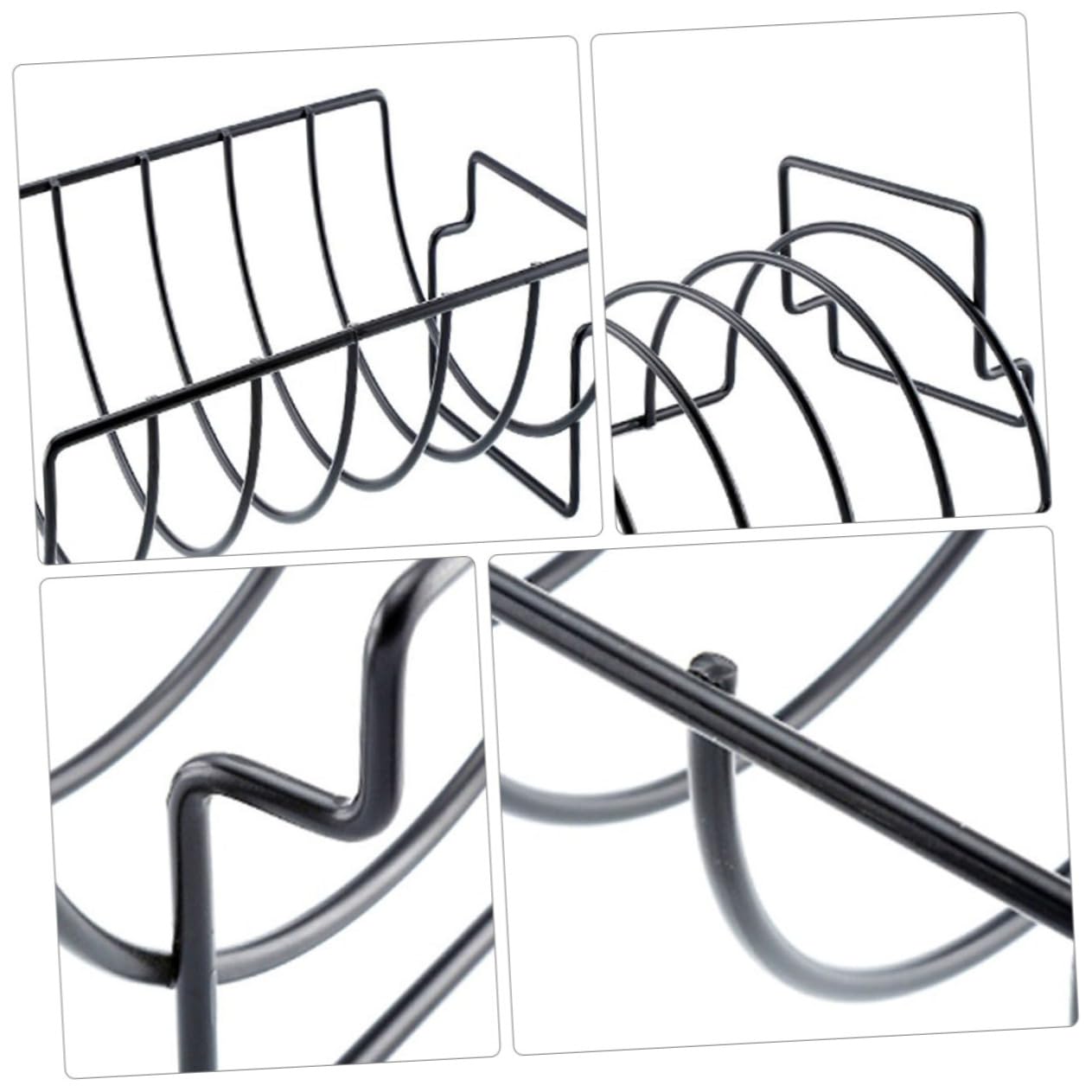 Toddmomy Supporto per Barbecue in Ferro, Leggero e Portatile, per Grigliate All'aperto, Accessorio Pratico per Carne e Pollo