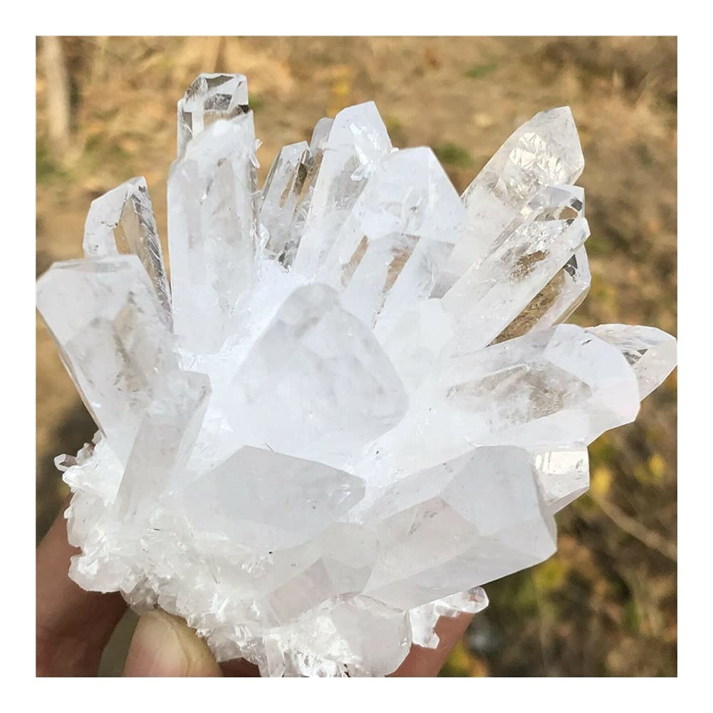 Zdrowie i gospodarstwo domowe naturalny rzadki biały kwarc kryształ klaster próbka mineralna (rozmiar: 260-300 g)