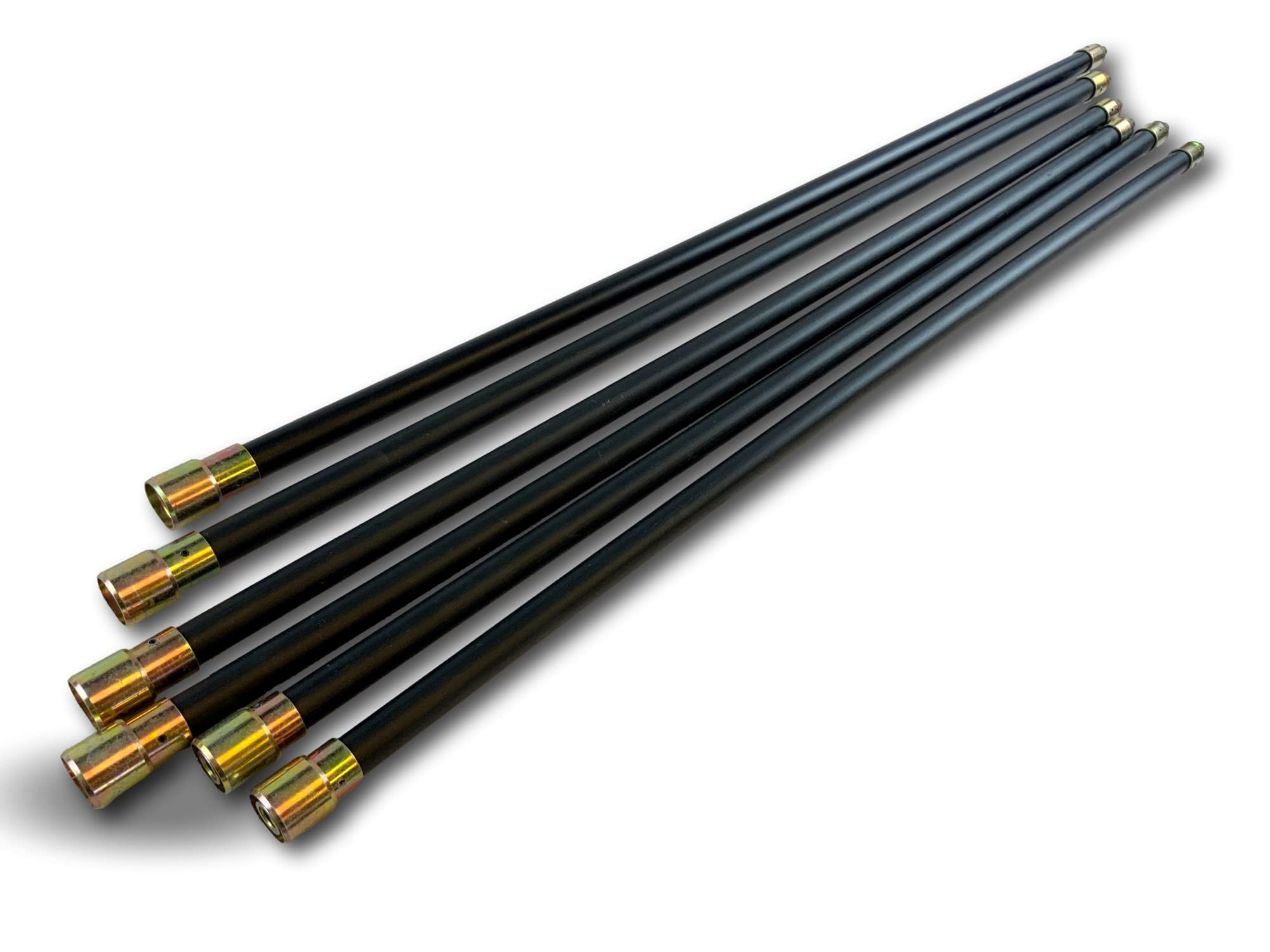Kibros Lot 6 cannes ramonage hyper pro PPN noire contre-vissante 2 m