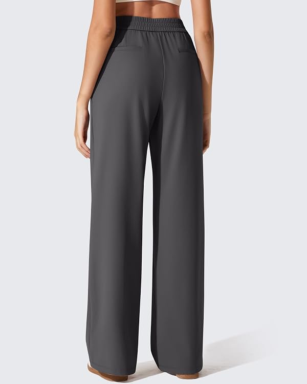 G4Free Dress Pants for Women Straight Leg High Waist Dark Gray,M,Regular by G4Free - Used condition - Image 2