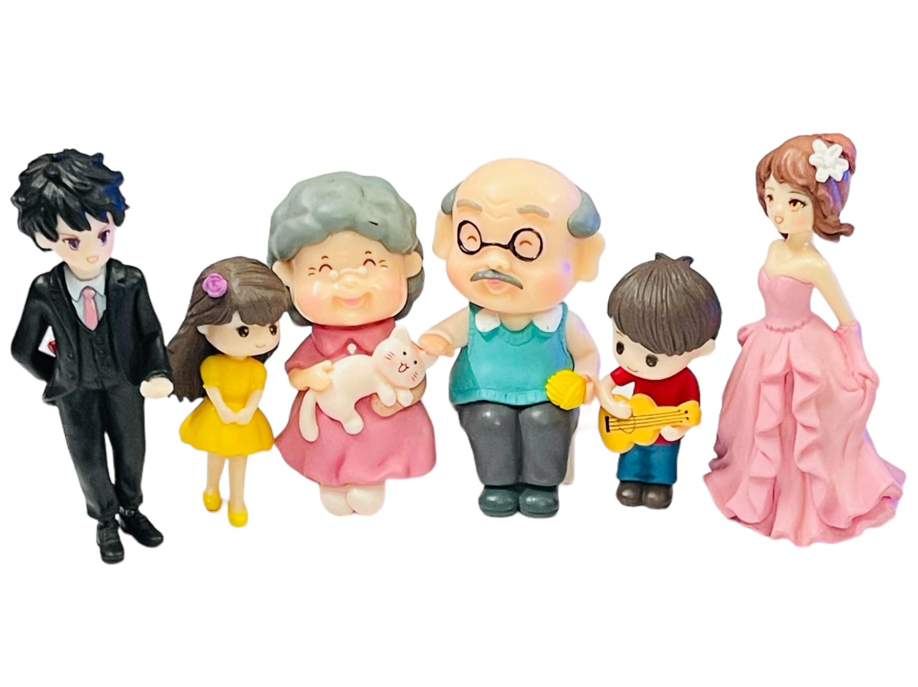 Krisah 7 pcs Different Age Family Couples Resin Miniature Doll House Garden Decorative X Small Multi Color Items (B0CMDG8YVF) Amazon Price History, Amazon Price Tracker