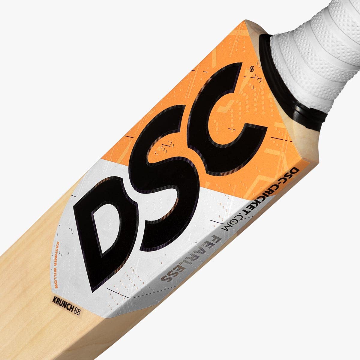 DSC Krunch 88, Kashmir Willow Cricket Bat Men's, Beige & Orange, Short Handle