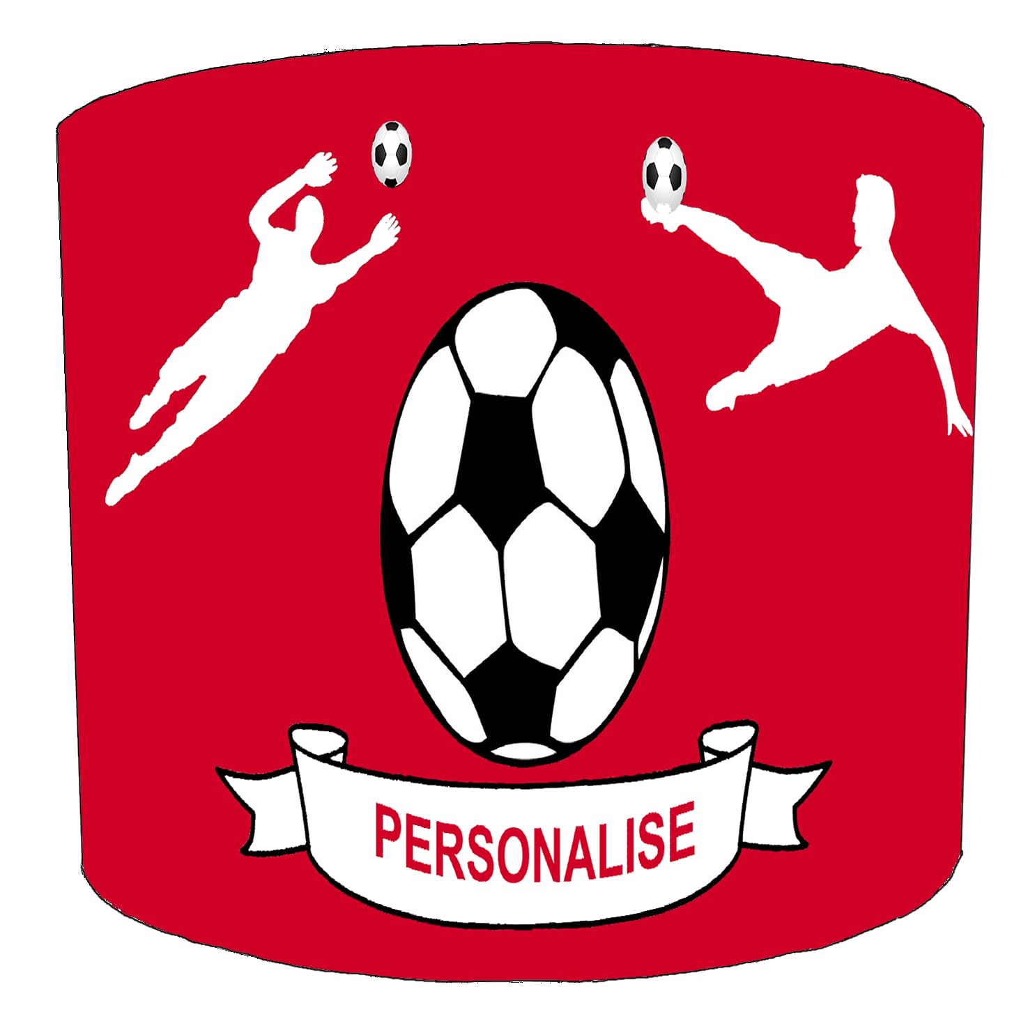 Personalised Red Football Soccer Lampshade in 3 Sizes for Ceiling Light Shade Pendant or Table Lamp Read Description Liverpool