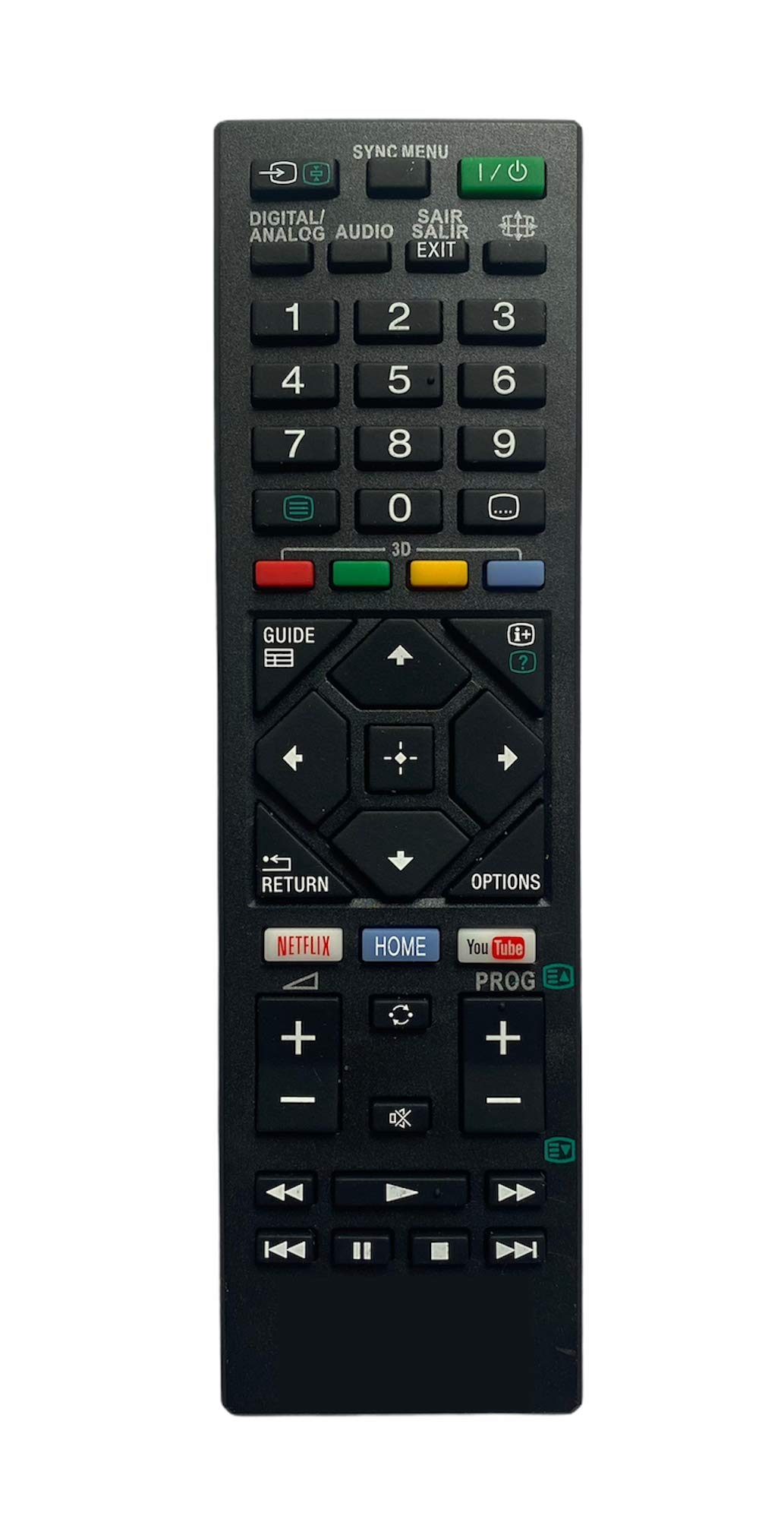 Upix® LCD/LED Remote No. RM-L1615 with YouTube & Netflix Function (No Voice Command), Compatible with Sony Smart TV LCD/LED Remote Control, Exactly Same Remote Will ONLY Work