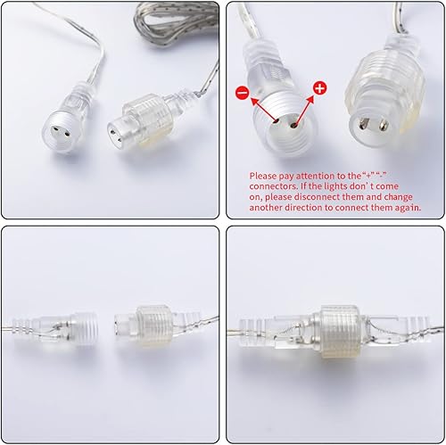 Miniatura 5 de Joiedomi 1 paquete de 288 luces LED de lluvia de meteoritos, 8 tubos de 11.8 in, multicolor para Halloween, Navidad, Año Nuevo, boda, fiesta,