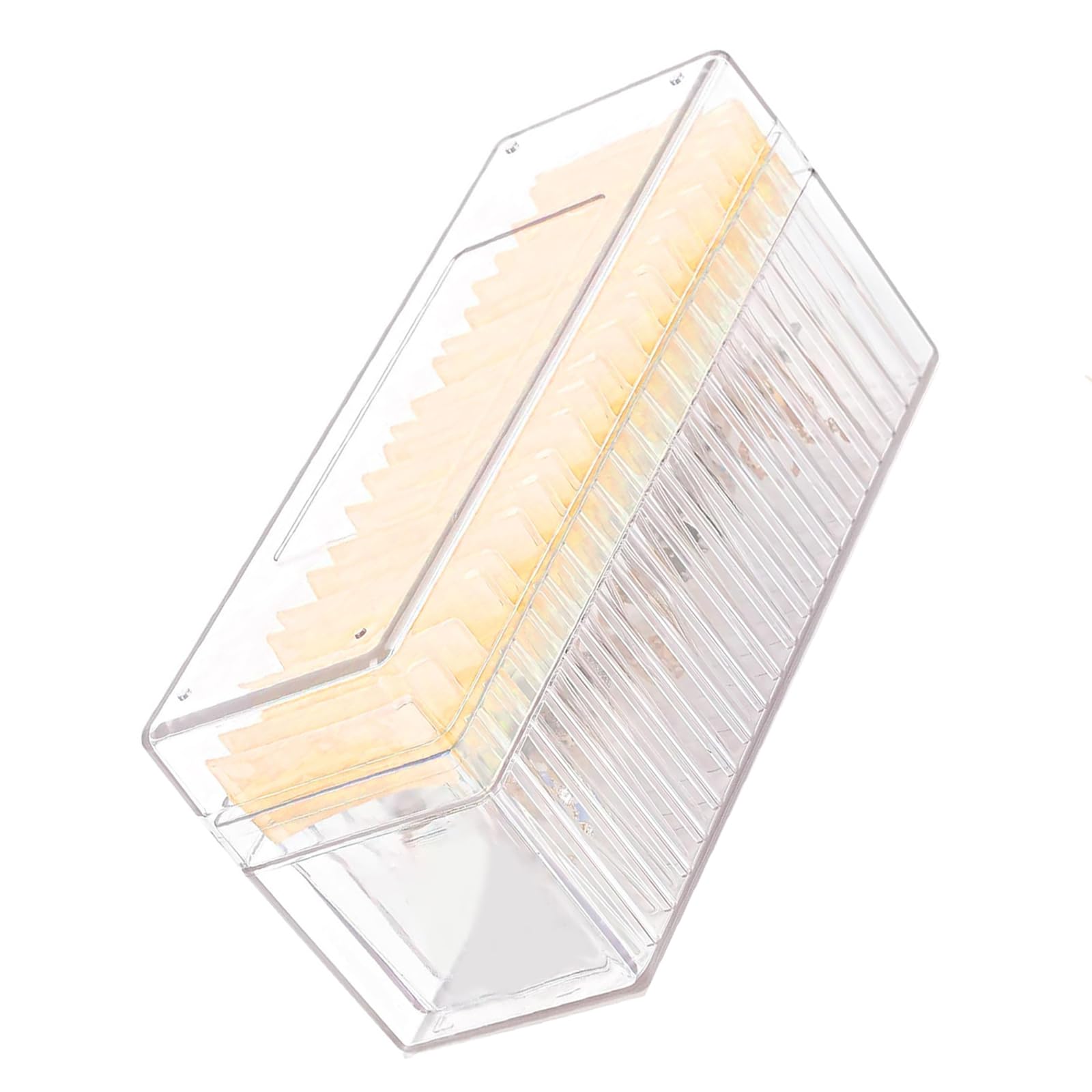 Msioytog Multifuntional Jewelry Storage Box with 20 PVC Bags Portable Jewelry Pouches Organizers Clear Display Box Portable Pouches