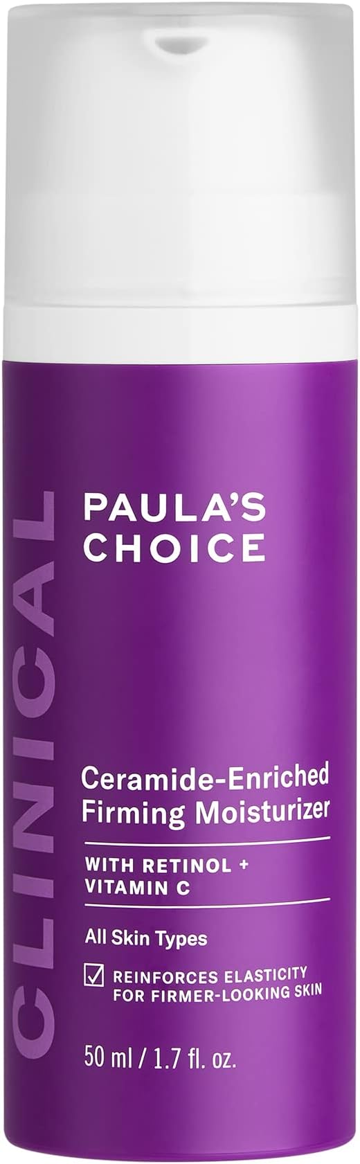 CLINICAL Ceramide Enriched Firming Moisturizer, Retinol & Vitamin C, Anti-Aging & Wrinkles, 1.7 Ounce