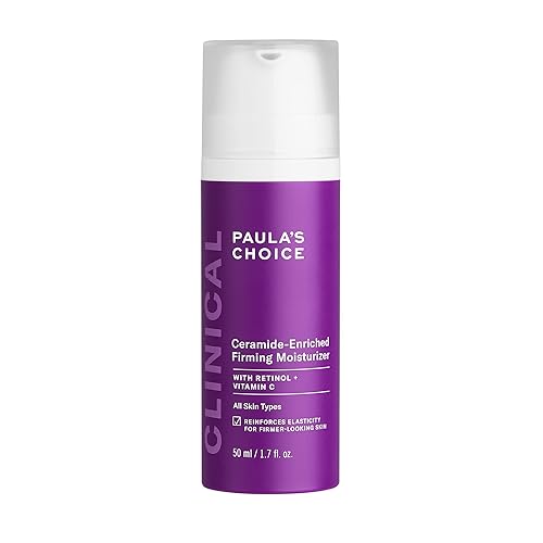 Paula's Choice CLINICAL Crema hidratante reafirmante enriquecida con ceramida, retinol y vitamina C, antienvejecimiento y arrugas, 1.7 onzas