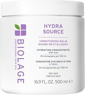 Biolage Hydra Source Conditioning Balm for Dry Hair - 6x Hydration with Fermented Aloe & Hyaluronic Acid, Vegan Paraben-Free Detangler
